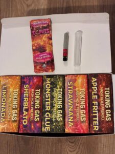 toking gas donuts + hash hole pre rolls