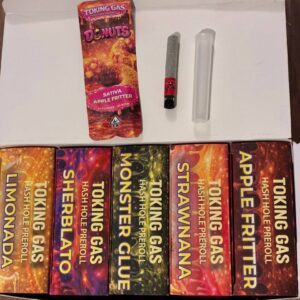 toking gas donuts + hash hole pre rolls